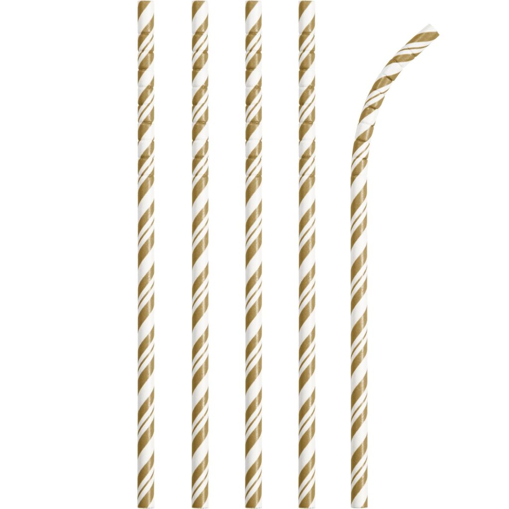315216 STRAWS GLD/WH