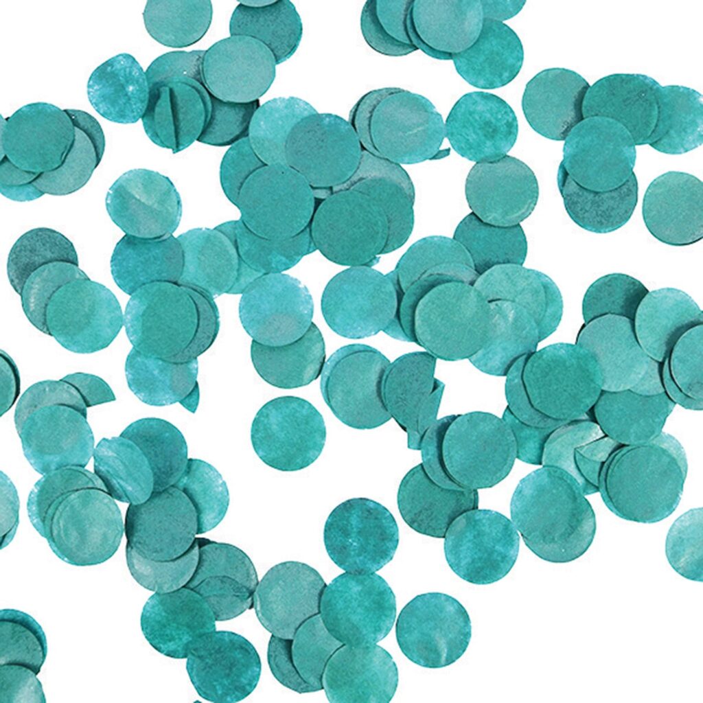 329644 TISSUE CONFETTI TEAL LAGOON