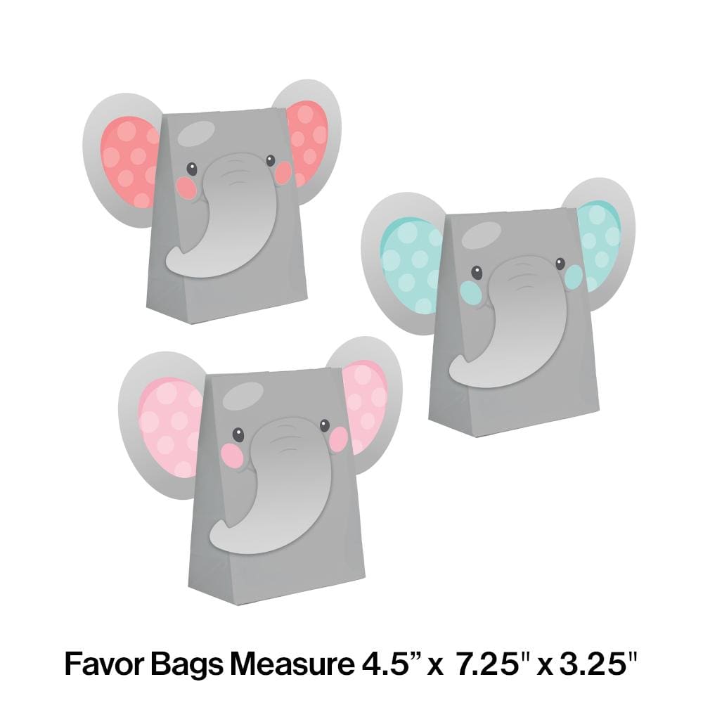 346350 ENCHANTING ELEPHANTS GIRL TREAT BAG