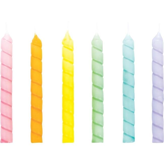 347181 CANDLES SPIRAL PASTELS