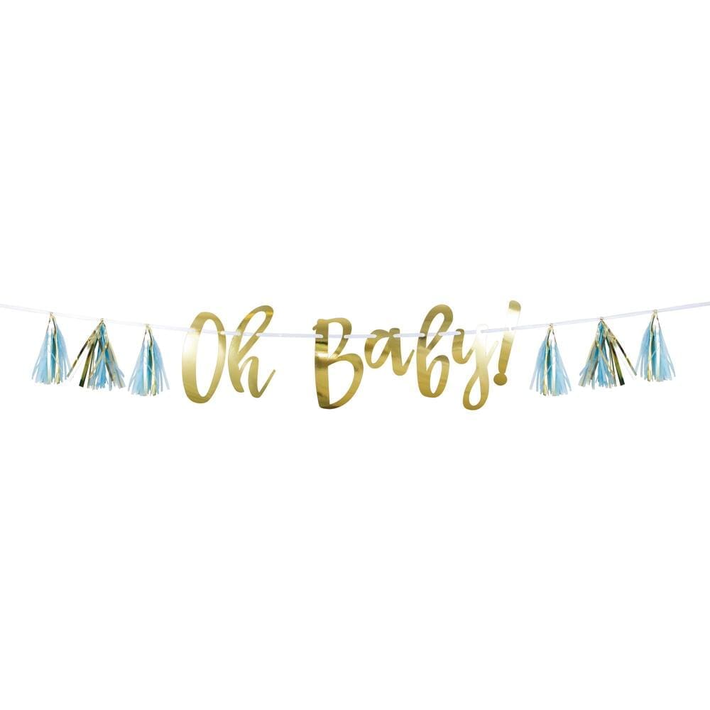 351507 BANNER TASSEL BLUE OH BABY