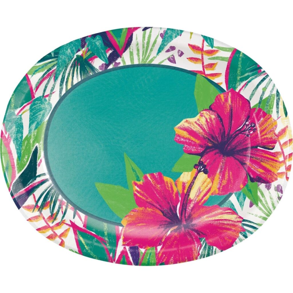 362851 ISLAND TROPICS OVAL PLATTER