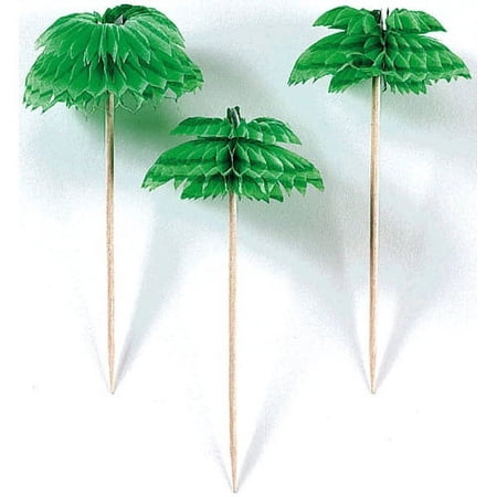 401200 PALM TREE HONEYCOMB PICKS