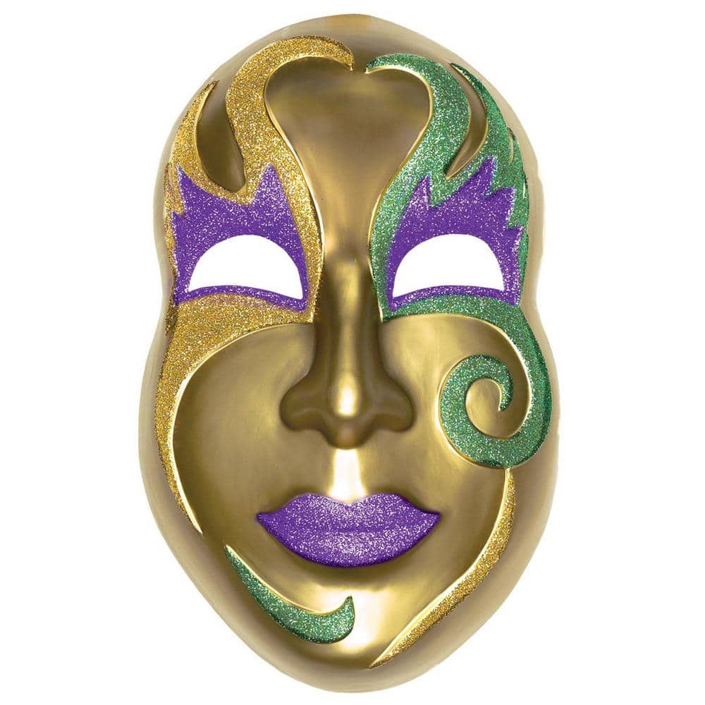 195431 JUMBO GLITTER FACE MASK 3D DEC