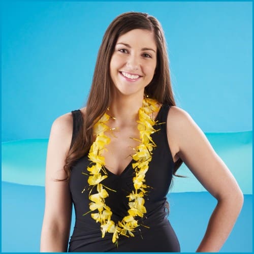 318889 YELLOW TINSEL LEI