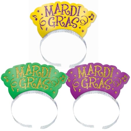 250145 TIARA 12 PACK-MARDI GRAS