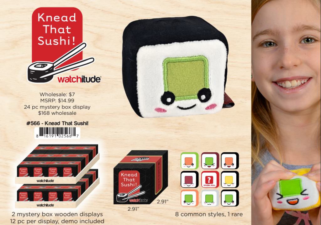 566 KNEAD THAT SUSHI SQUISHY