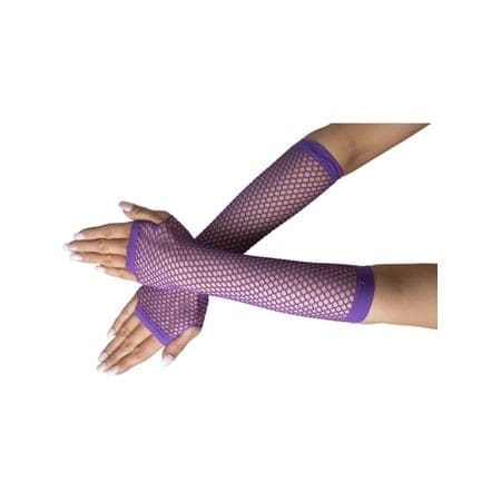 88718 GLOVES FISHNET PURPLE