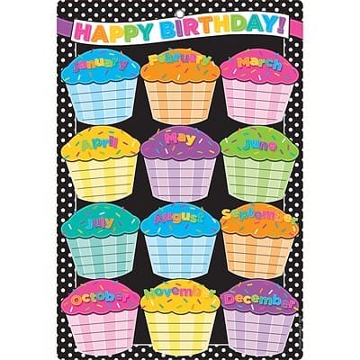 91037 POLY MAT BIRTHDAY BLACK POLKA