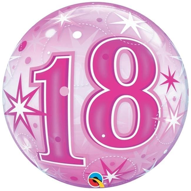 43122 ***BUBBLE 18 PINK STARBURST