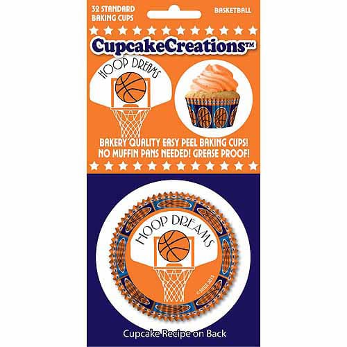 8981 BASKETBALL CUPCAKE WRAP