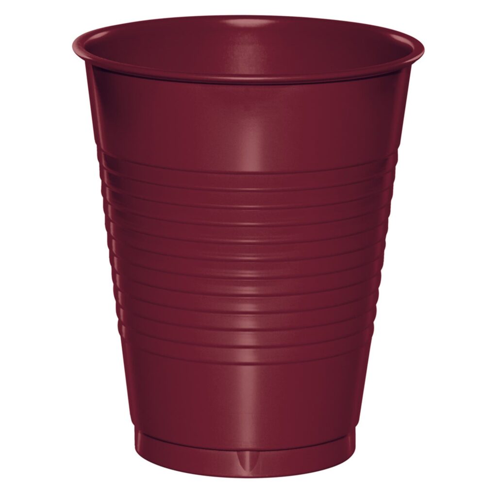 28312281 BURGUNDY PLASTIC CUPS, 16 OZ SOLID