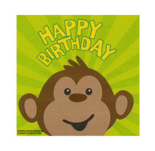 660692 MONKEYING AROUND HPY BDAY LN