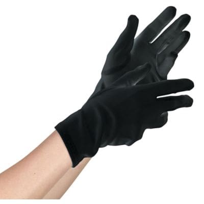 840211 WOMENS SHORT GLOVES BLK