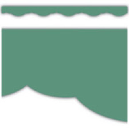 9136 border trim eucalyptus scallop