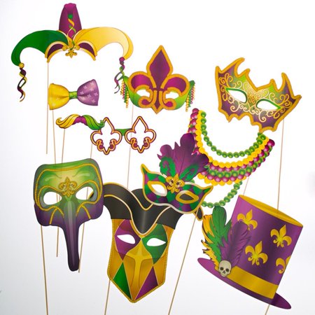 PHOTO PROPS MARDI GRAS