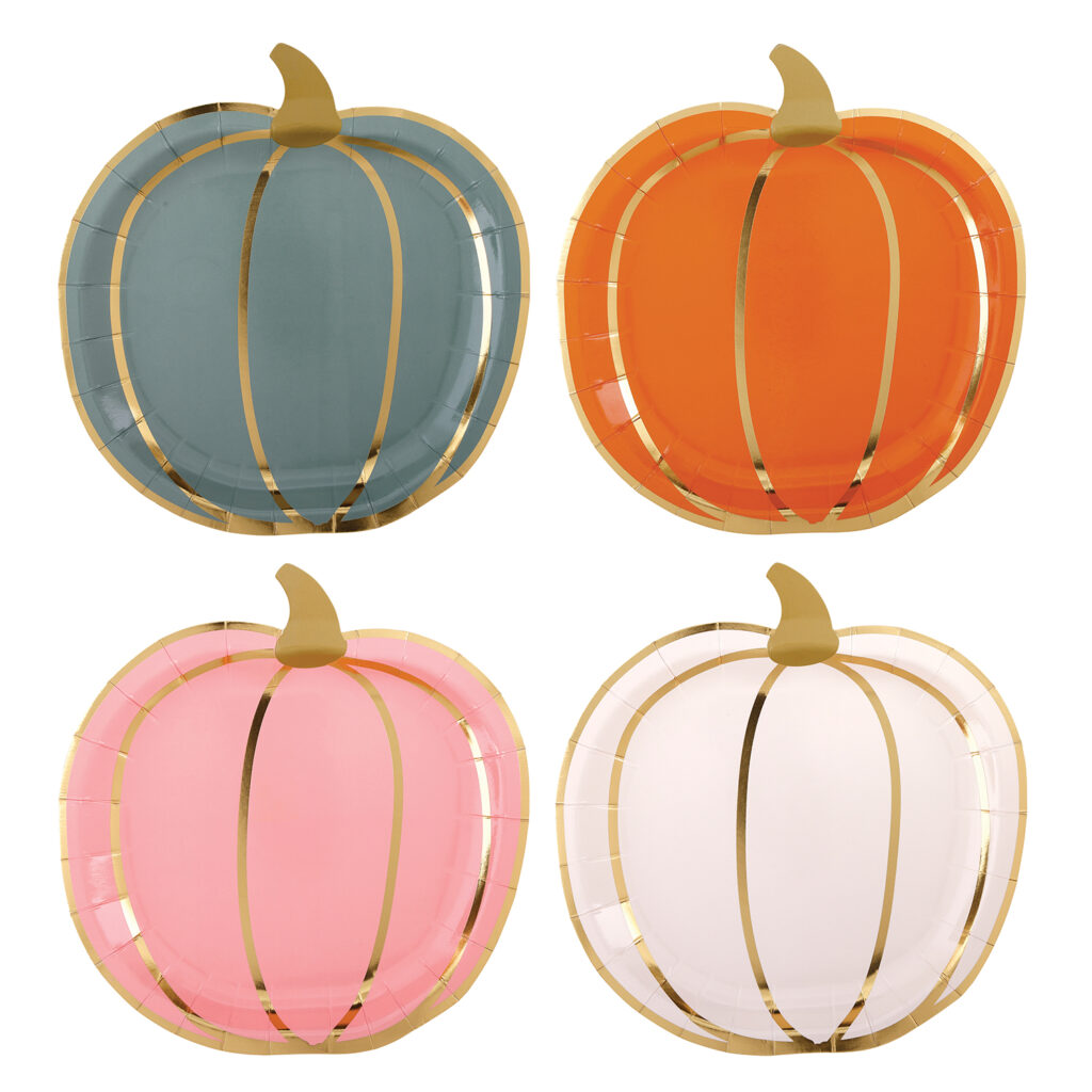 R6574 FOIL PUMPKIN SHAPED PL